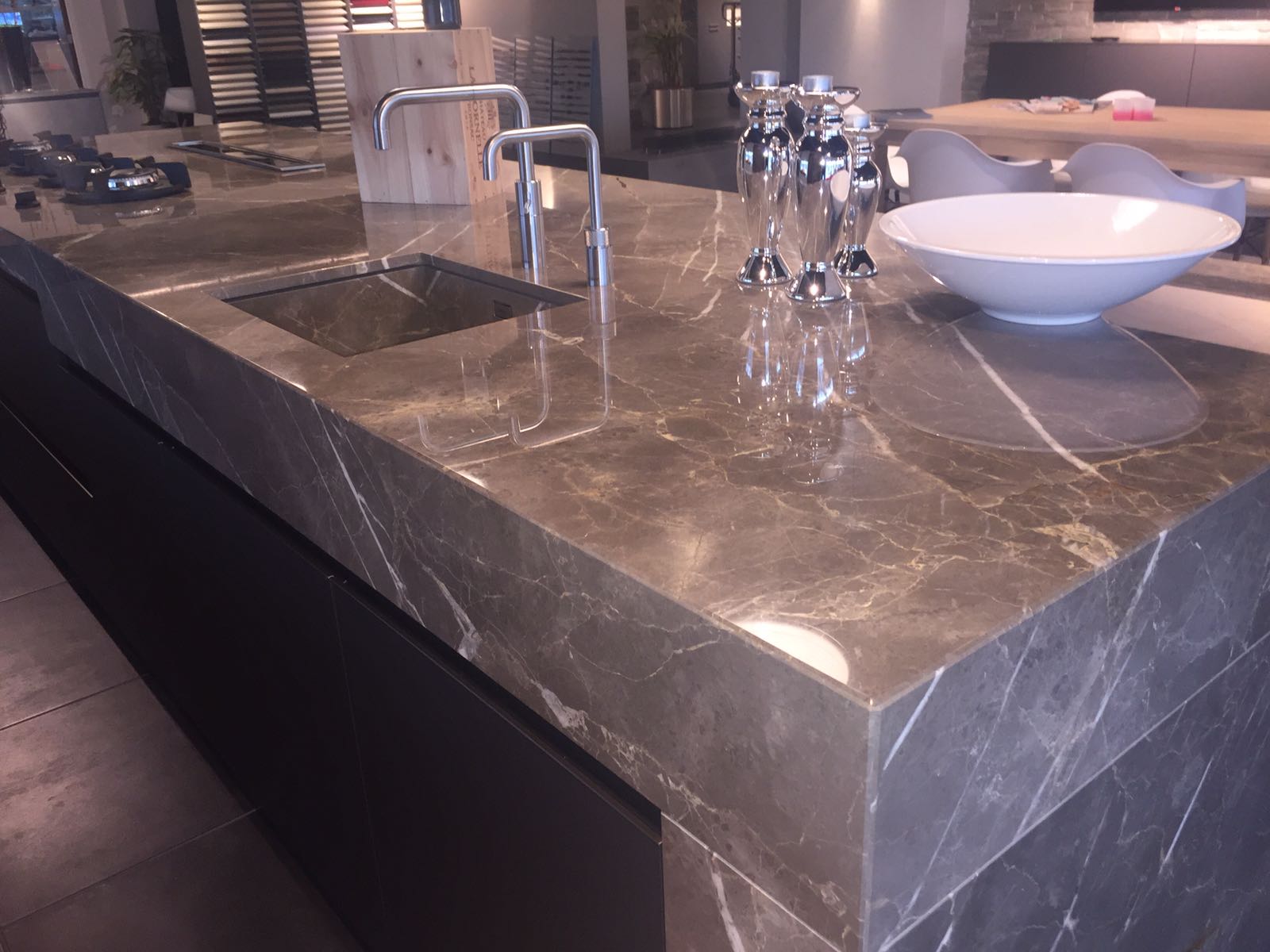 keramiek keukenblad marmer